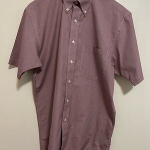 Jos. A. Bank Red Casual Button Down Shirt Relaxed Fit size small Traveler’s Edi